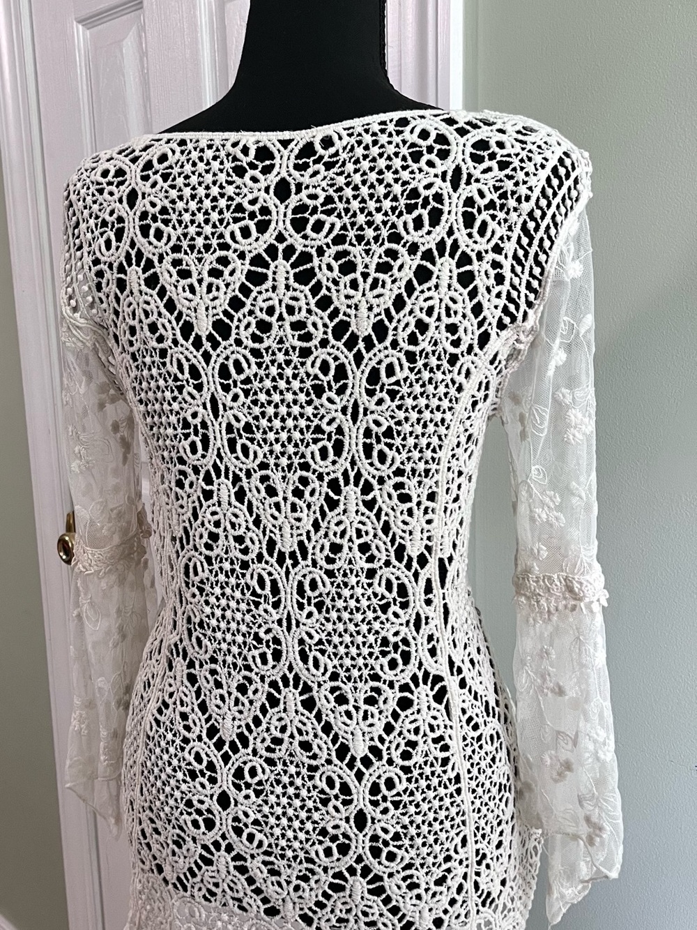 Est. 1946 women's top tunic crochet cream - Picture 3 of 4